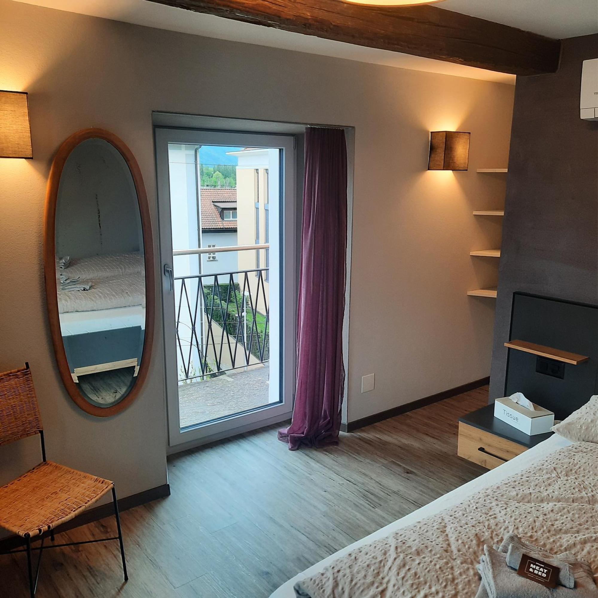 Bed and Breakfast Stalder Meat & Bed Muralto Exterior foto